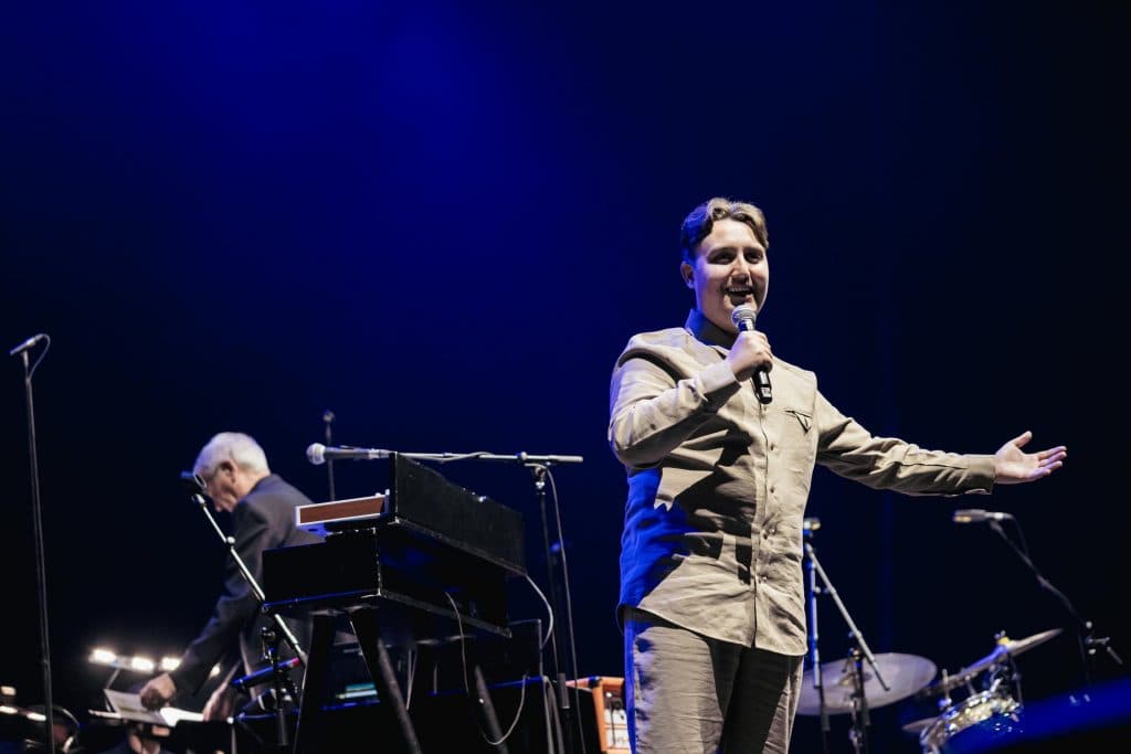 Joseph Roberts performing live on stage